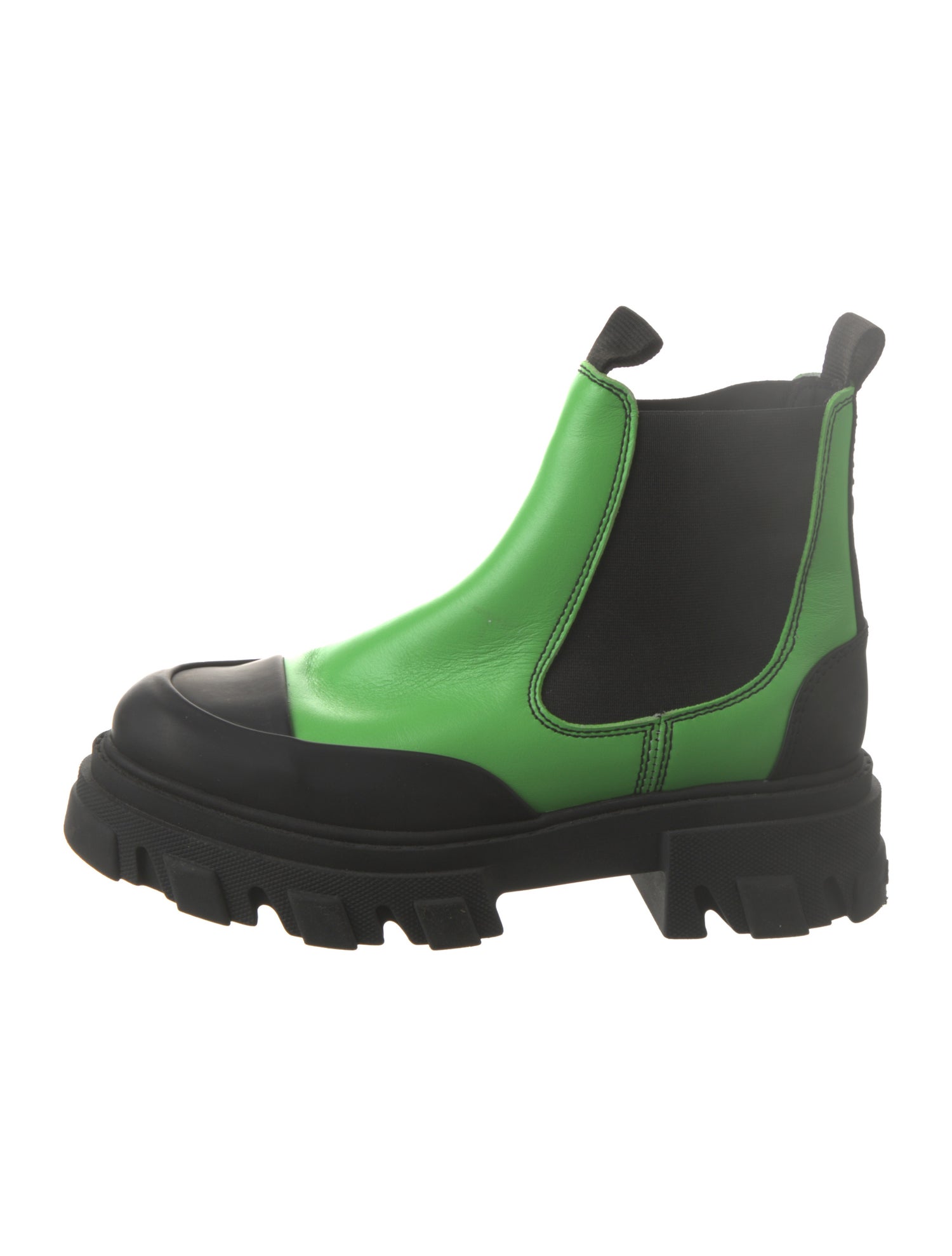 Ganni Leather Chelsea Boots