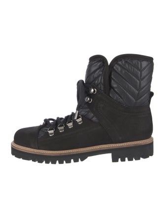 Ganni Suede Combat Boots