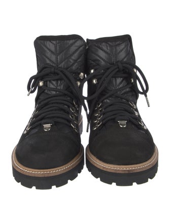Ganni Suede Combat Boots