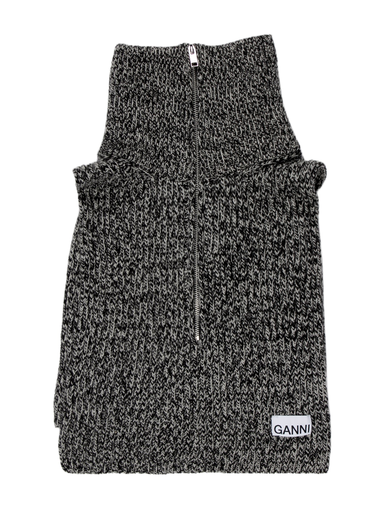 Ganni Wool Mock Neck Sweater