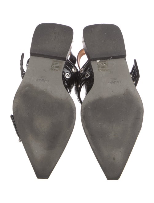 Ganni Patent Leather Slingback Flats