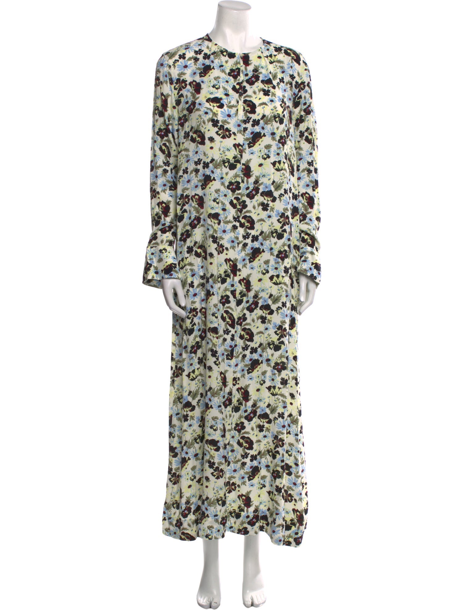 Ganni Floral Print Long Dress w/ Tags