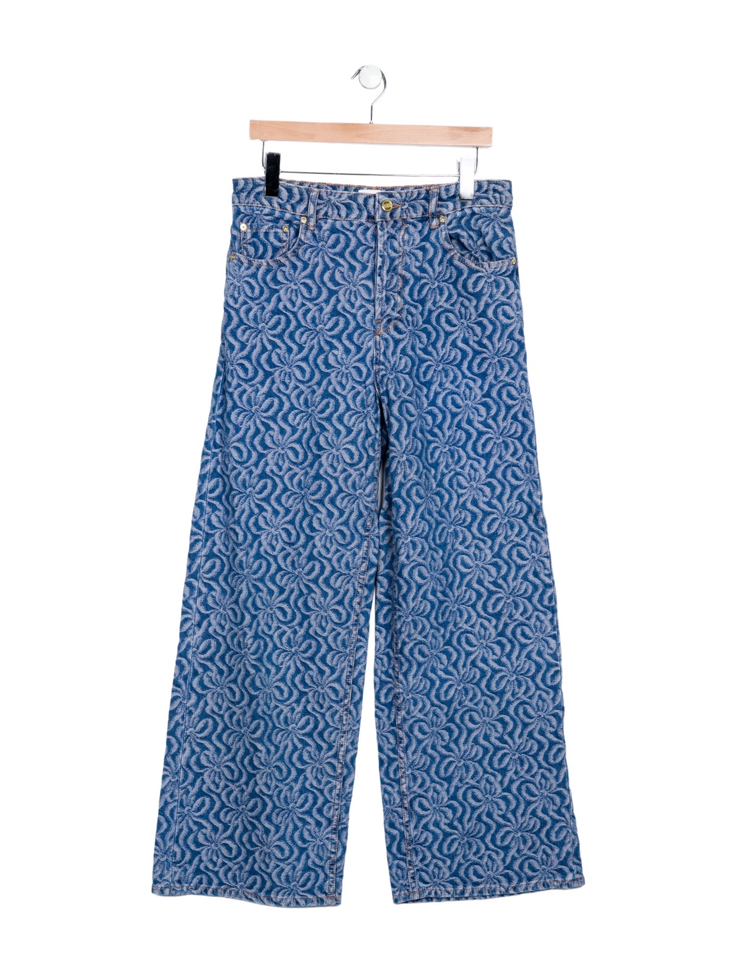 Ganni High-Rise Wide Leg Jeans