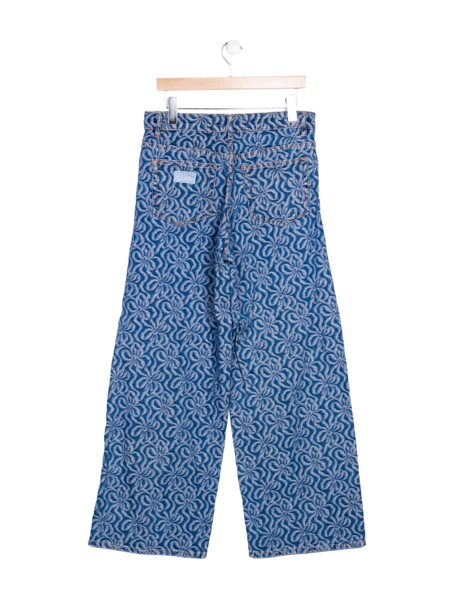 Ganni High-Rise Wide Leg Jeans