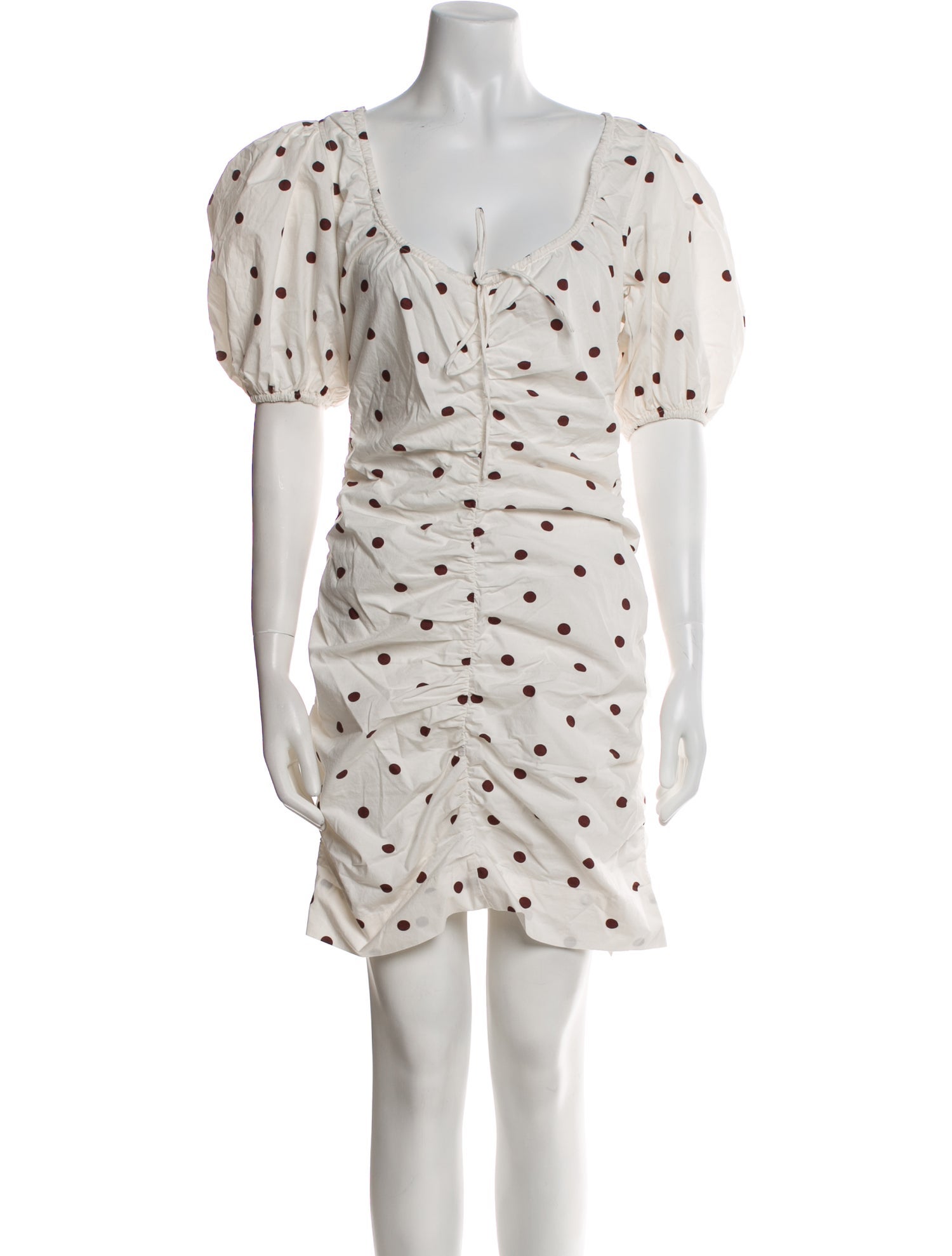 Ganni Polka Dot Print Mini Dress w/ Tags