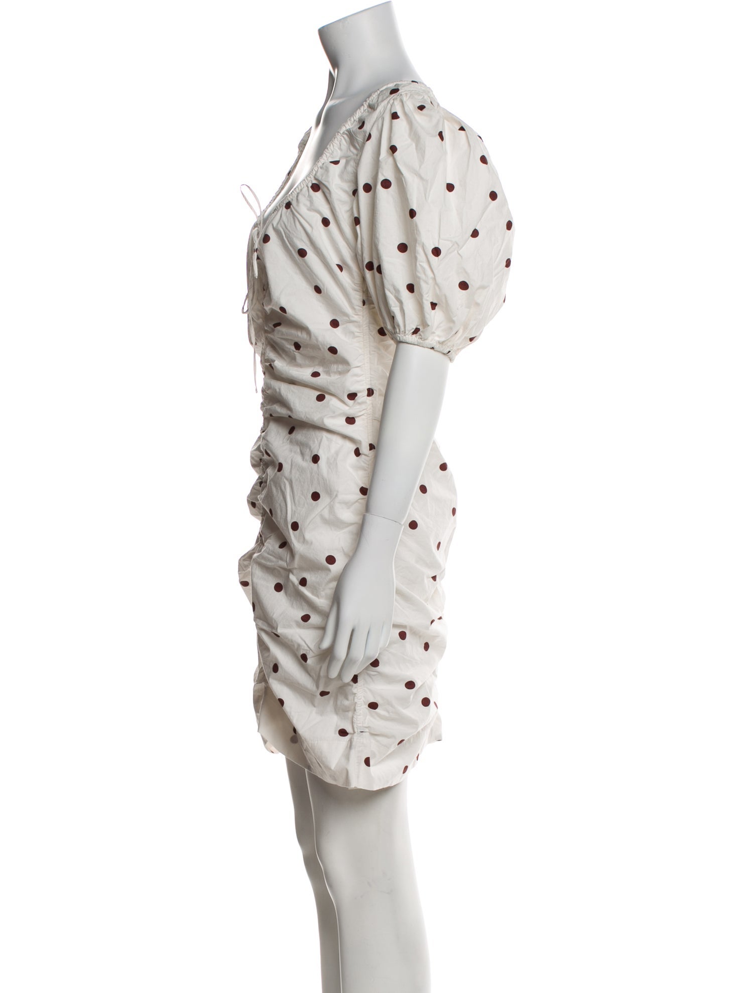 Ganni Polka Dot Print Mini Dress w/ Tags