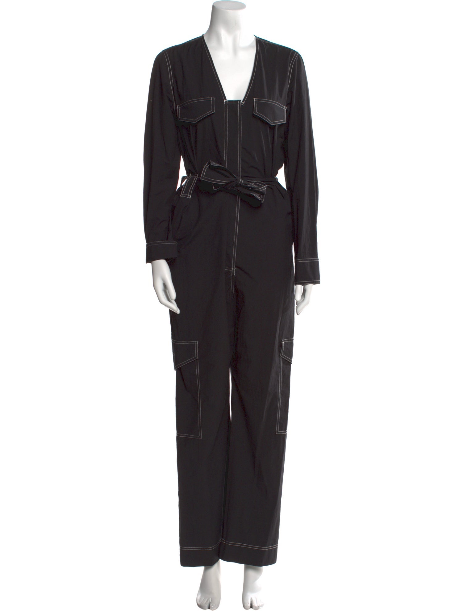 Ganni V-Neck Jumpsuit