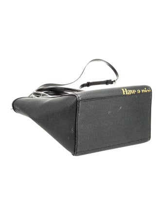 Ganni Leather Top Handle Bag