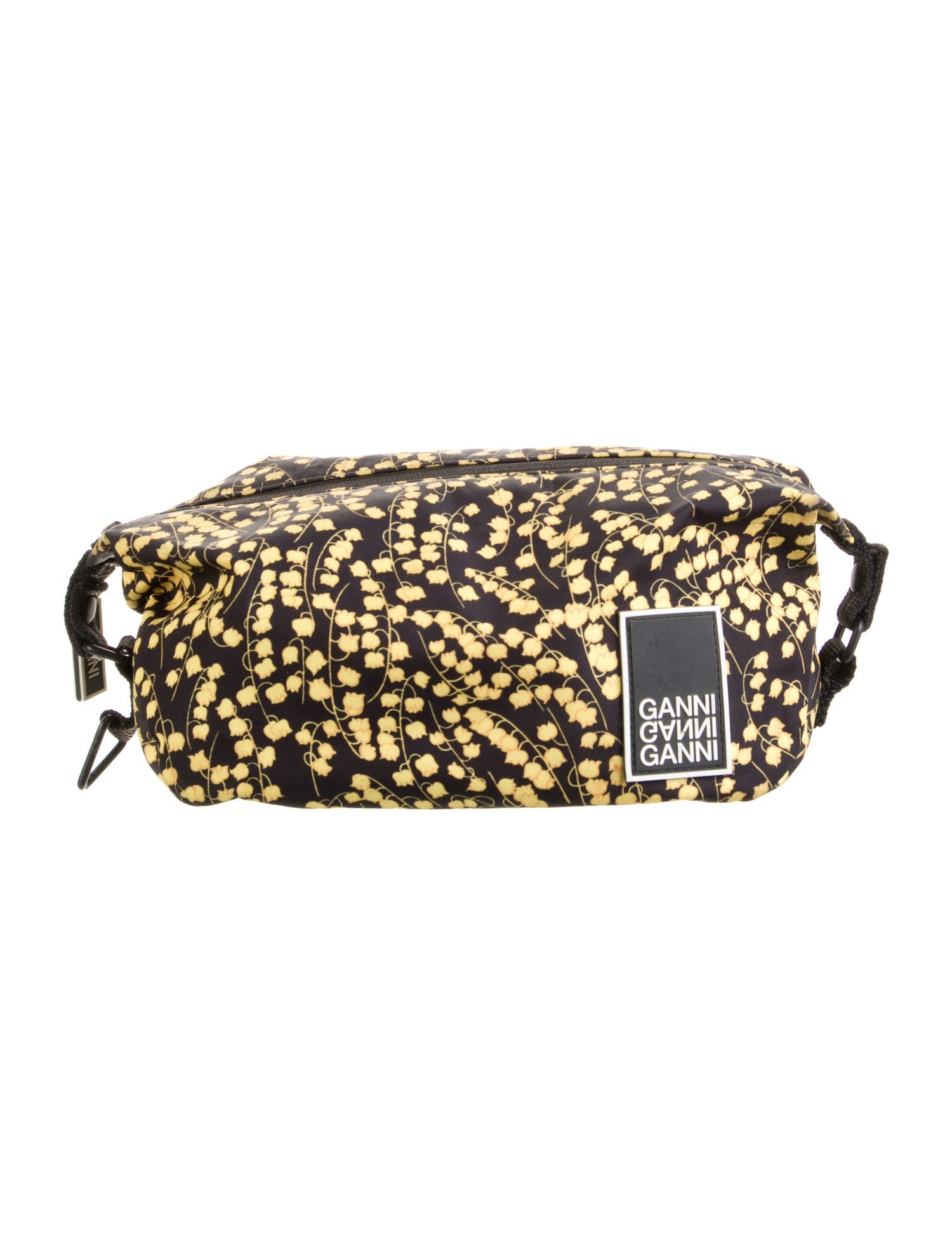 Ganni printed cosmetic bag