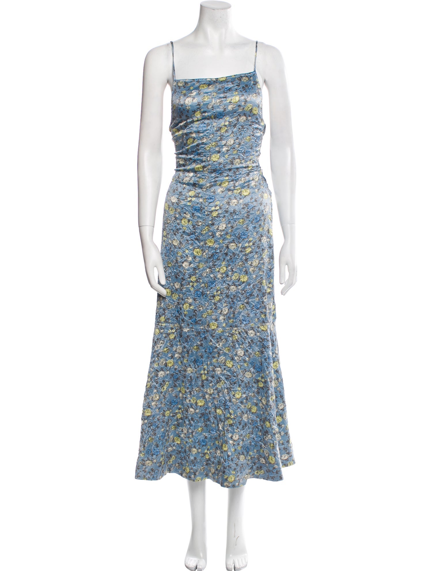 Ganni Floral Print Long Dress