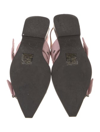 Ganni Leather Slingback Flats