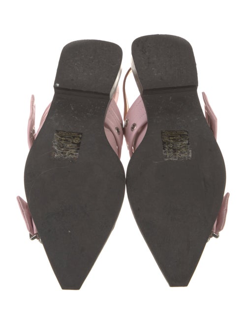 Ganni Leather Slingback Flats