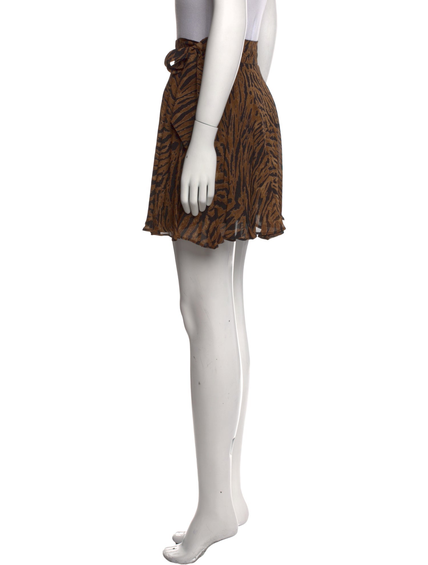 Ganni Animal Print Mini Skirt