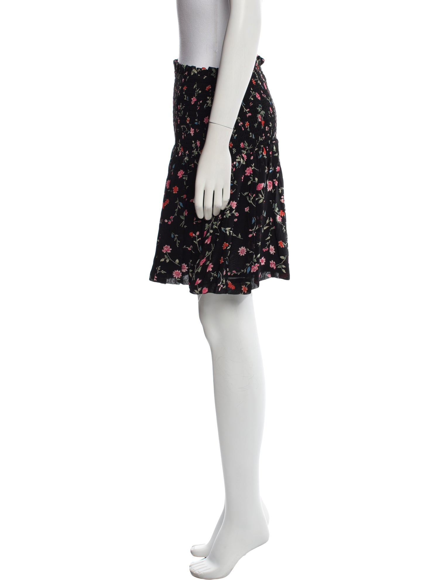 Ganni Floral Print Mini Skirt
