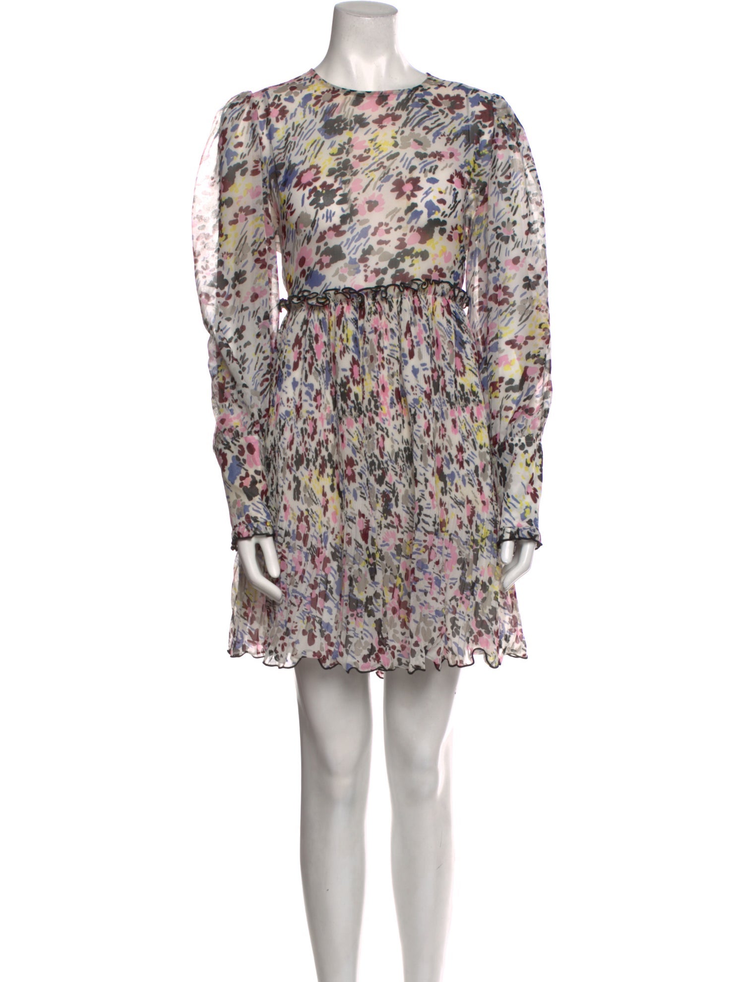 Ganni Floral Print Mini Dress