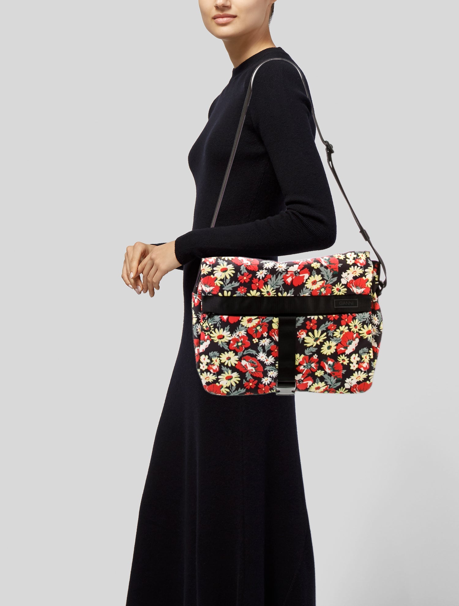 Ganni Nylon Shoulder Bag w/ Tags