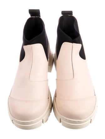 Ganni Rubber Grosgrain Trim Rain Boots