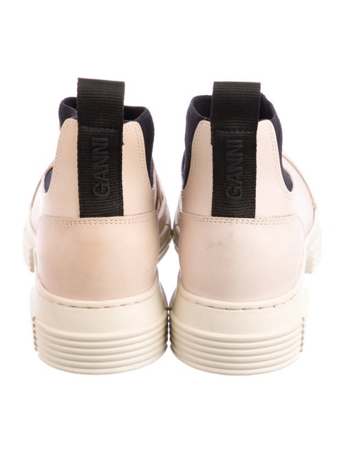 Ganni Rubber Grosgrain Trim Rain Boots