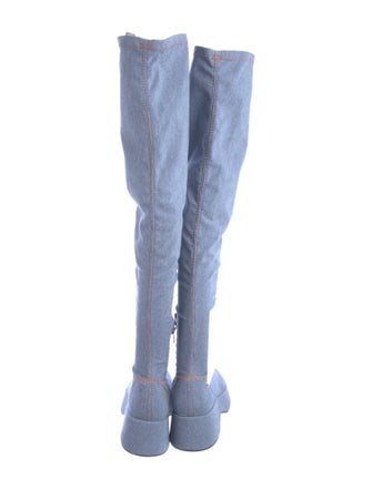 Ganni Denim Sock Boots