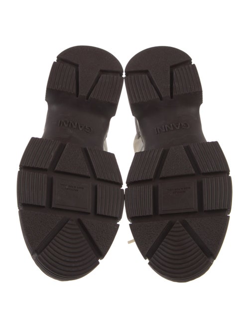 Ganni Canvas Lace-Up Boots