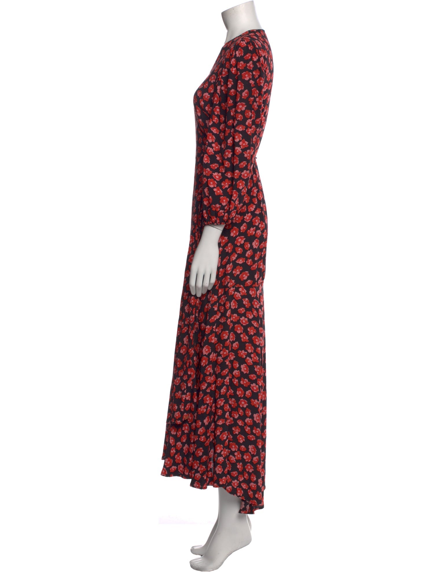 Ganni Floral Print Long Dress