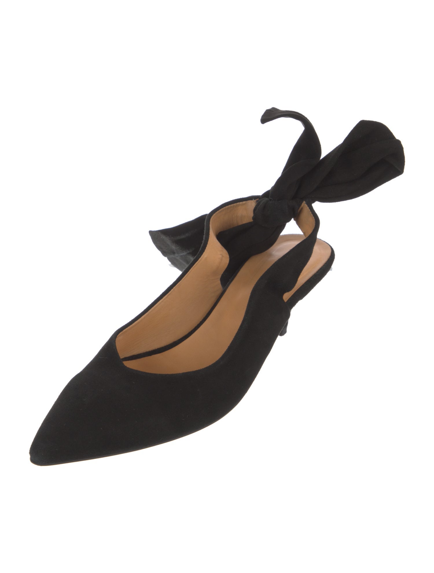 Ganni Suede Slingback Pumps