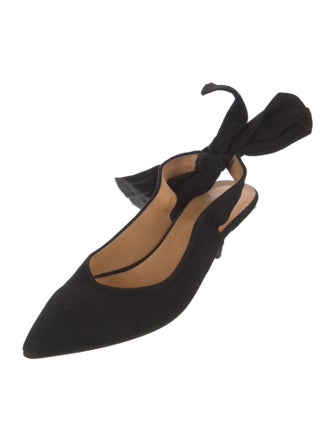 Ganni Suede Slingback Pumps