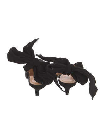 Ganni Suede Slingback Pumps