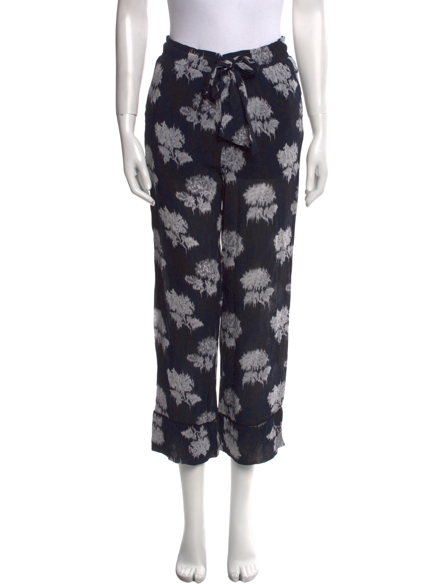 Ganni Printed Straight Leg Pants