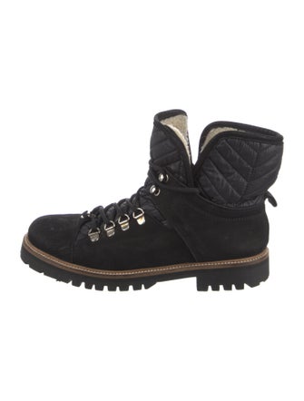 Ganni Suede Combat Boots