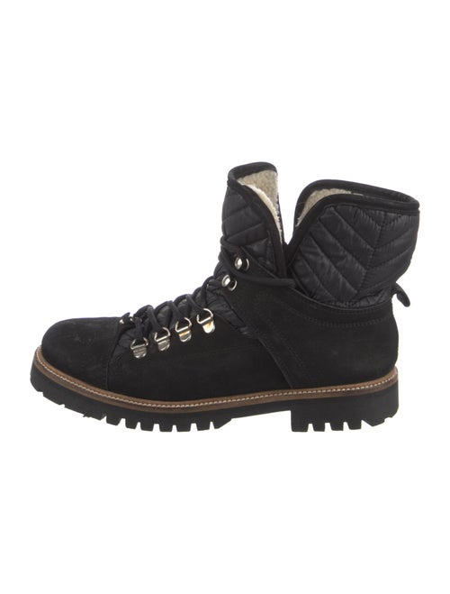 Ganni Suede Combat Boots