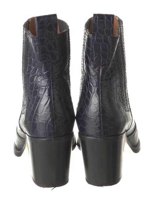 Ganni Leather Western Boots