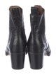 Ganni Leather Western Boots