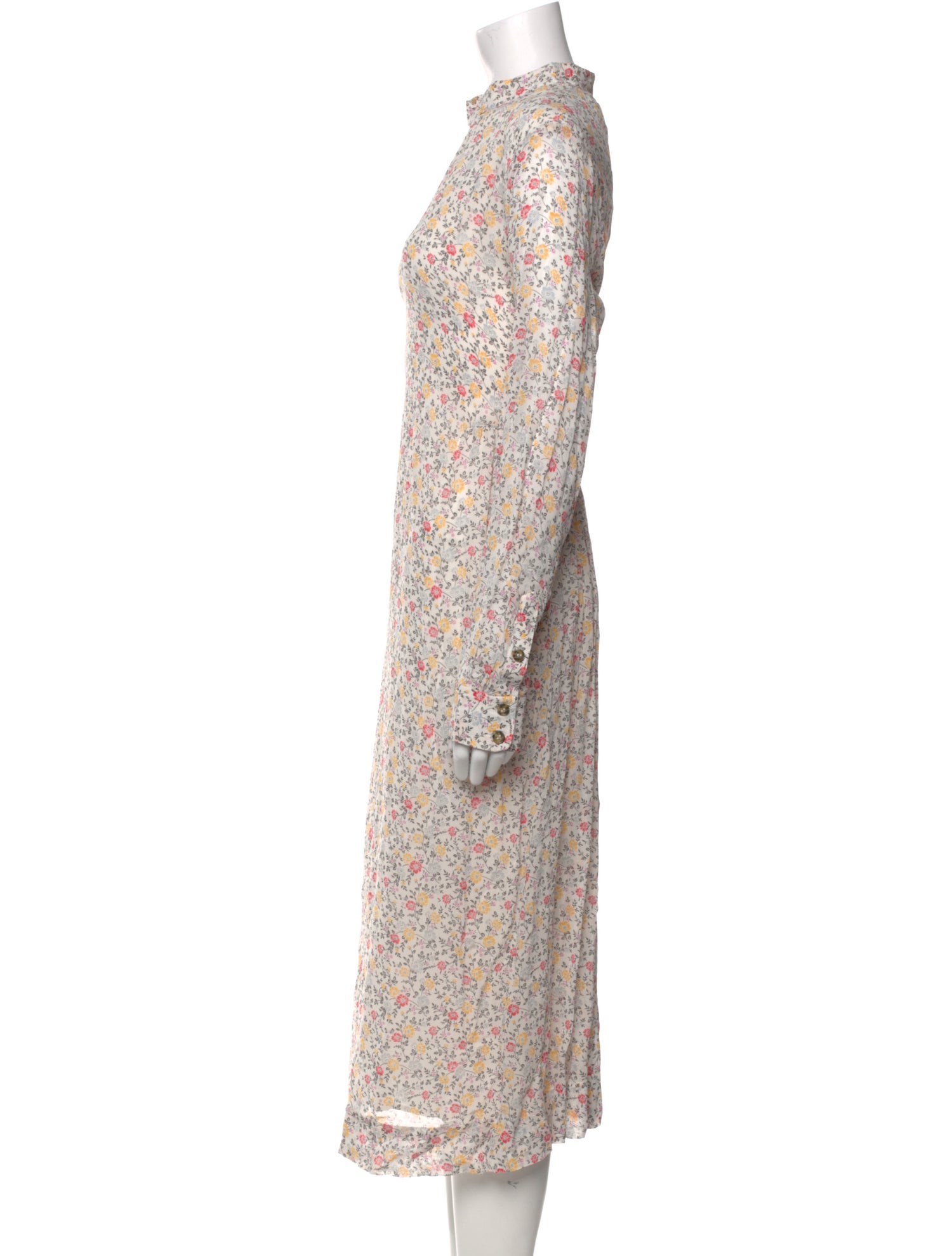 Ganni Floral Print Long Dress w/ Tags