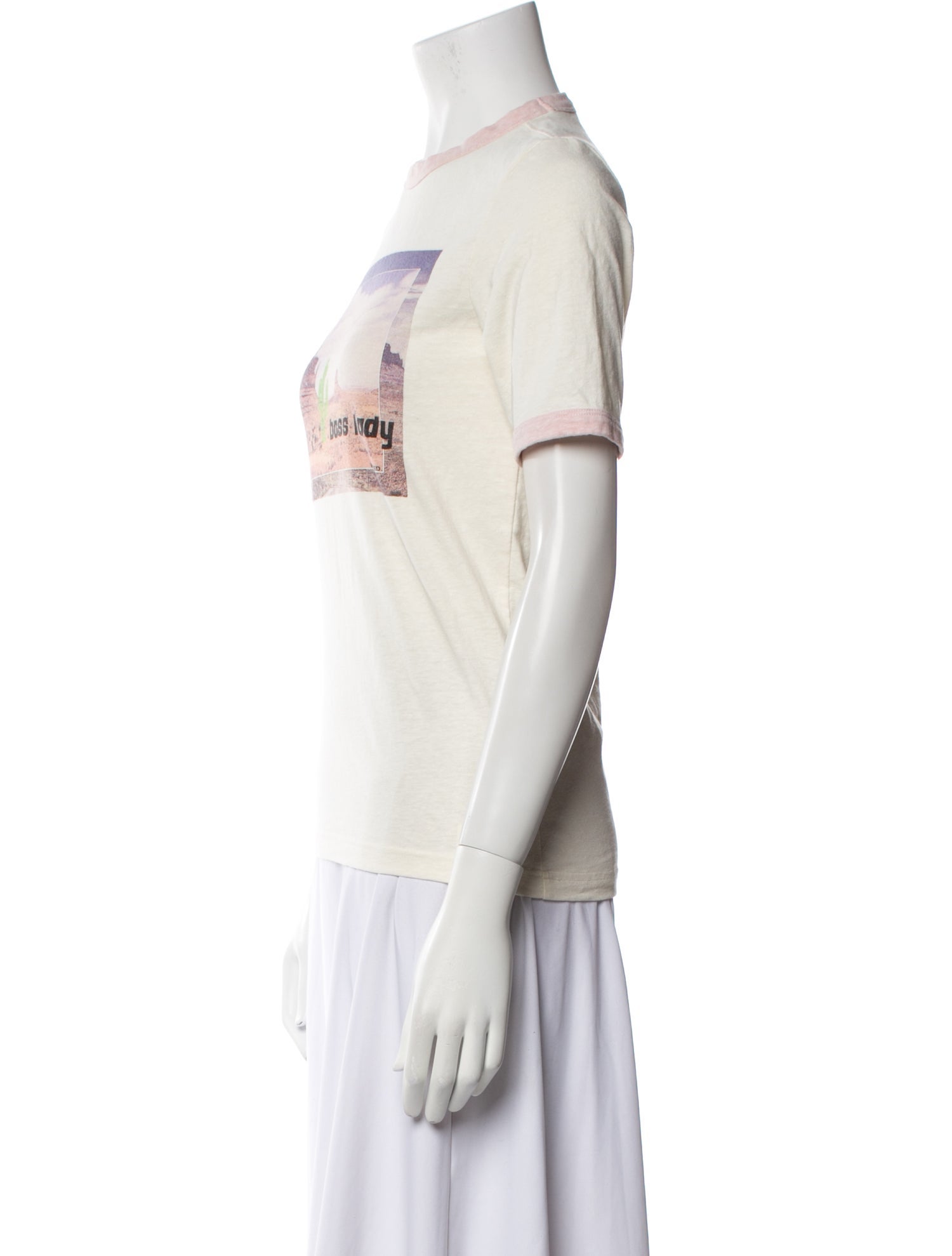 Ganni Graphic Print Crew Neck T-Shirt