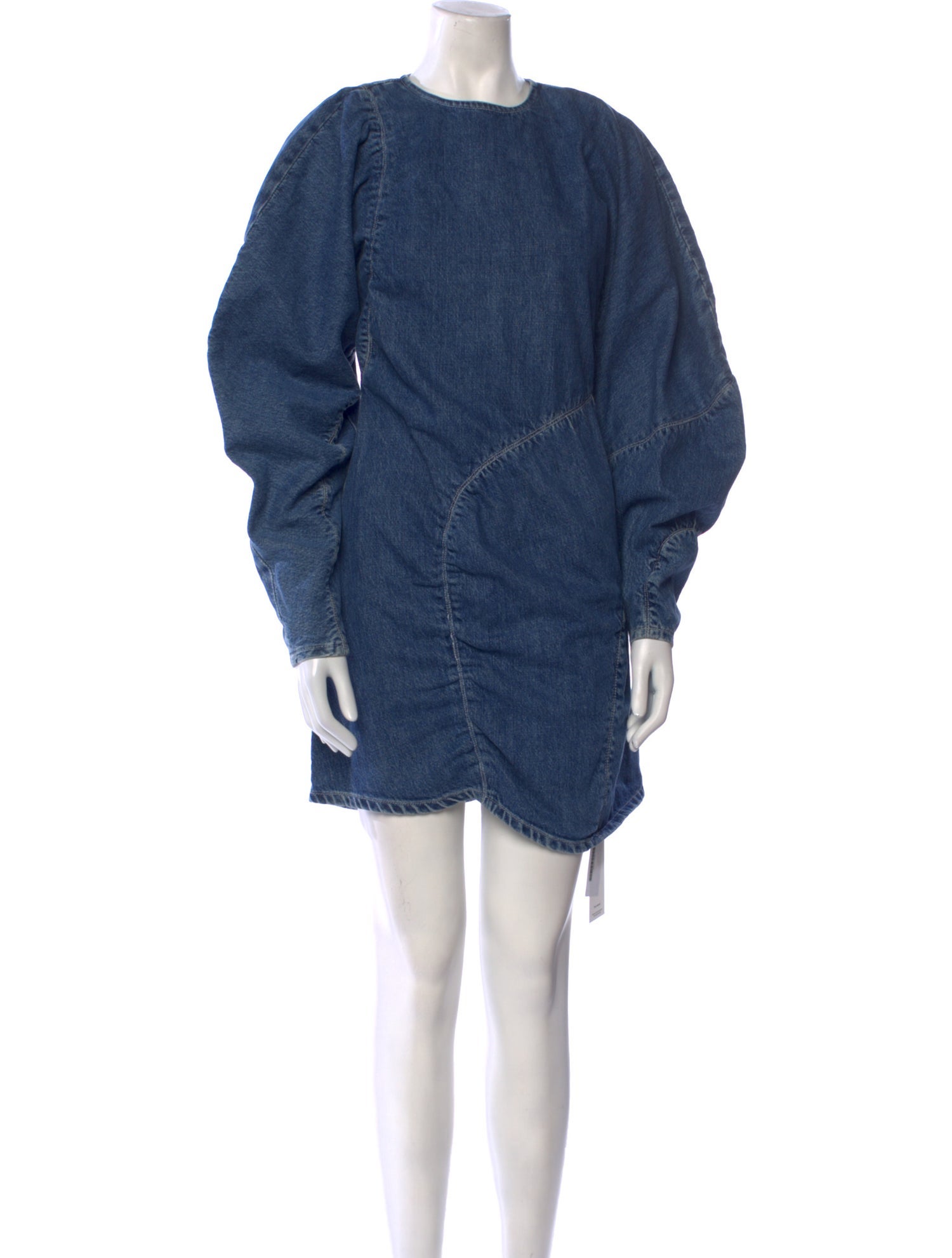 Ganni Crew Neck Mini Dress