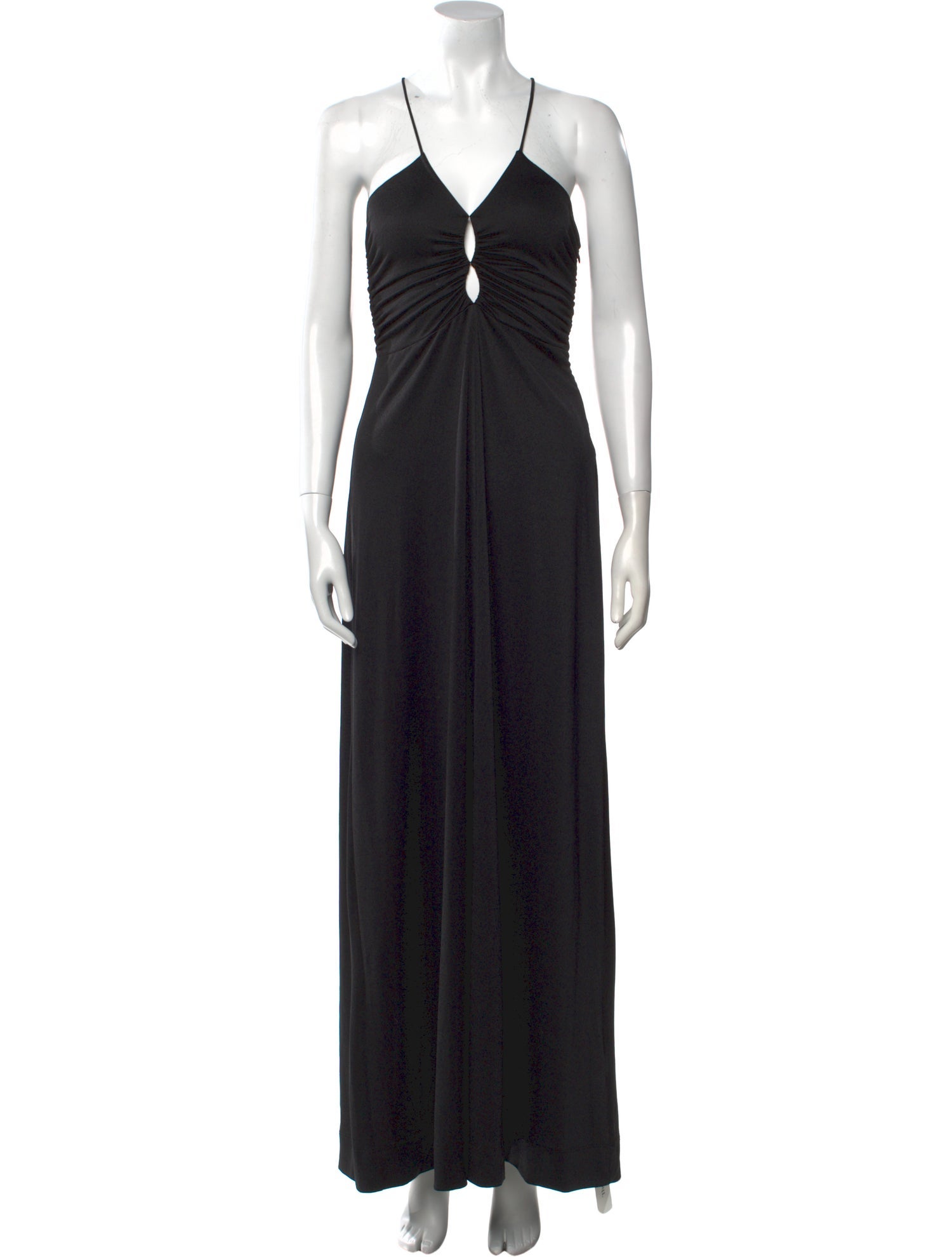 Ganni V-Neck Long Dress
