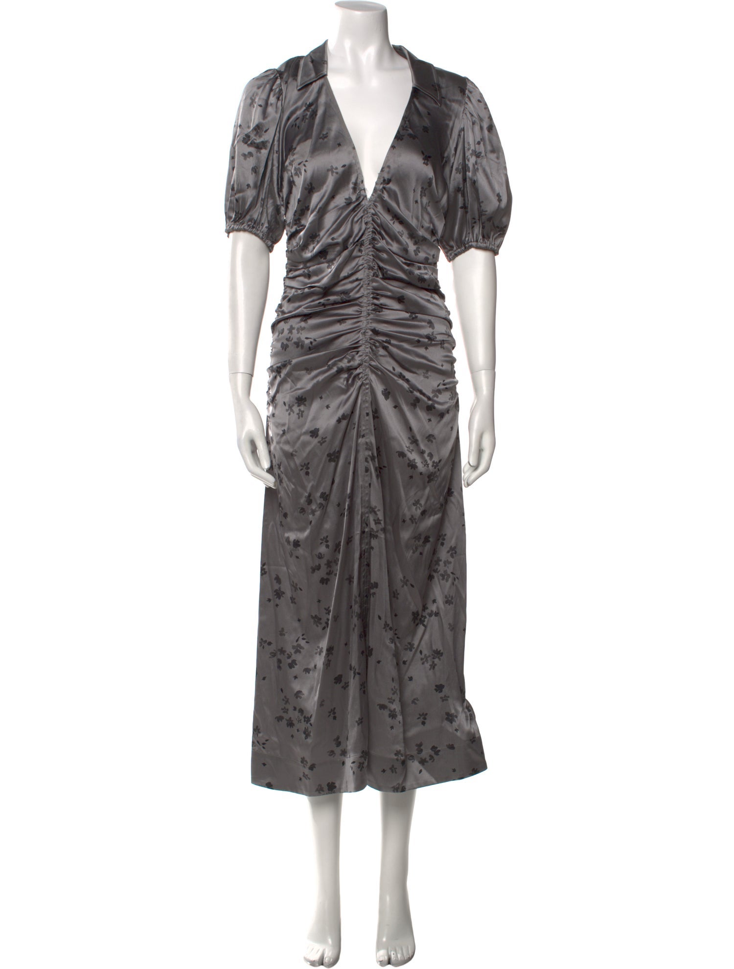 Ganni Silk Long Dress