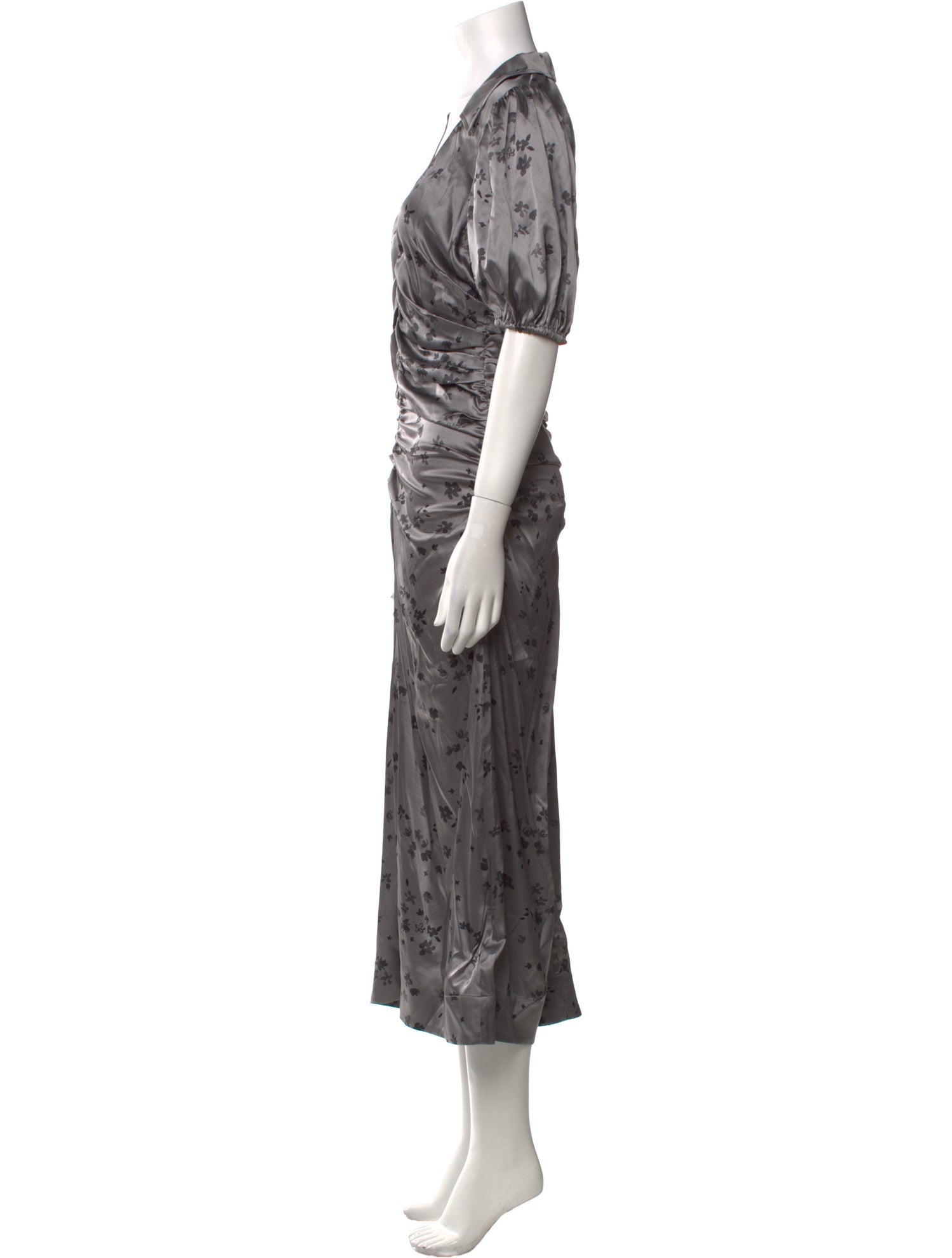 Ganni Silk Long Dress