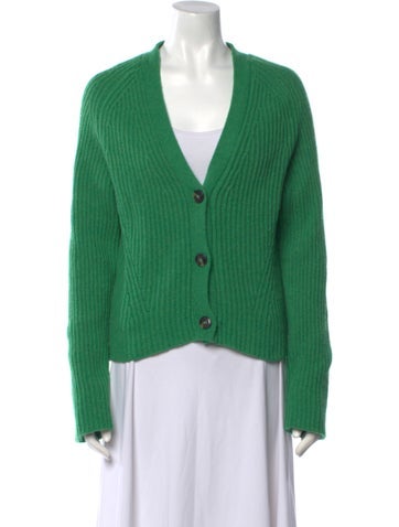 Ganni Knitwear Wool V-Neck Sweater S