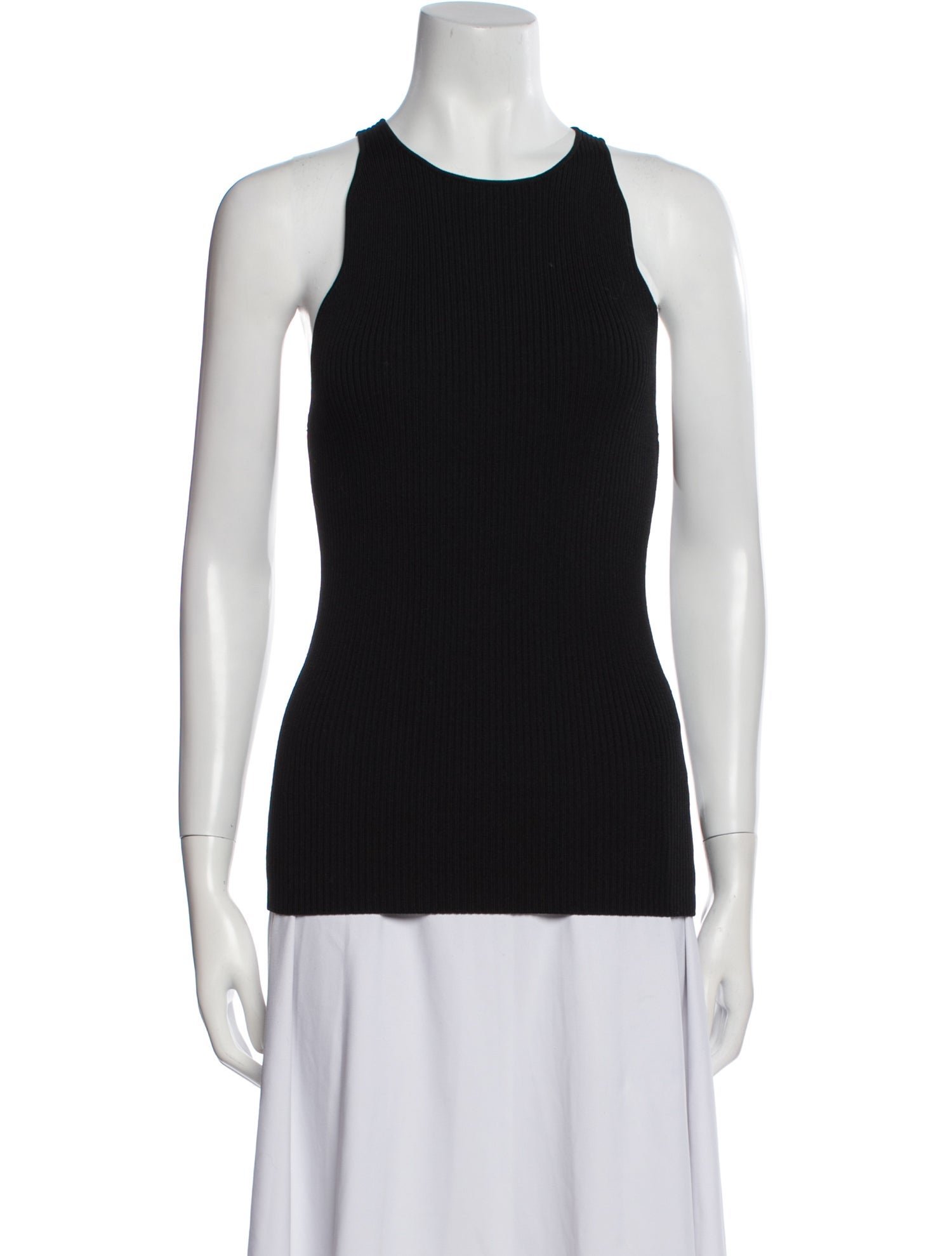 Ganni Crew Neck Sleeveless Top