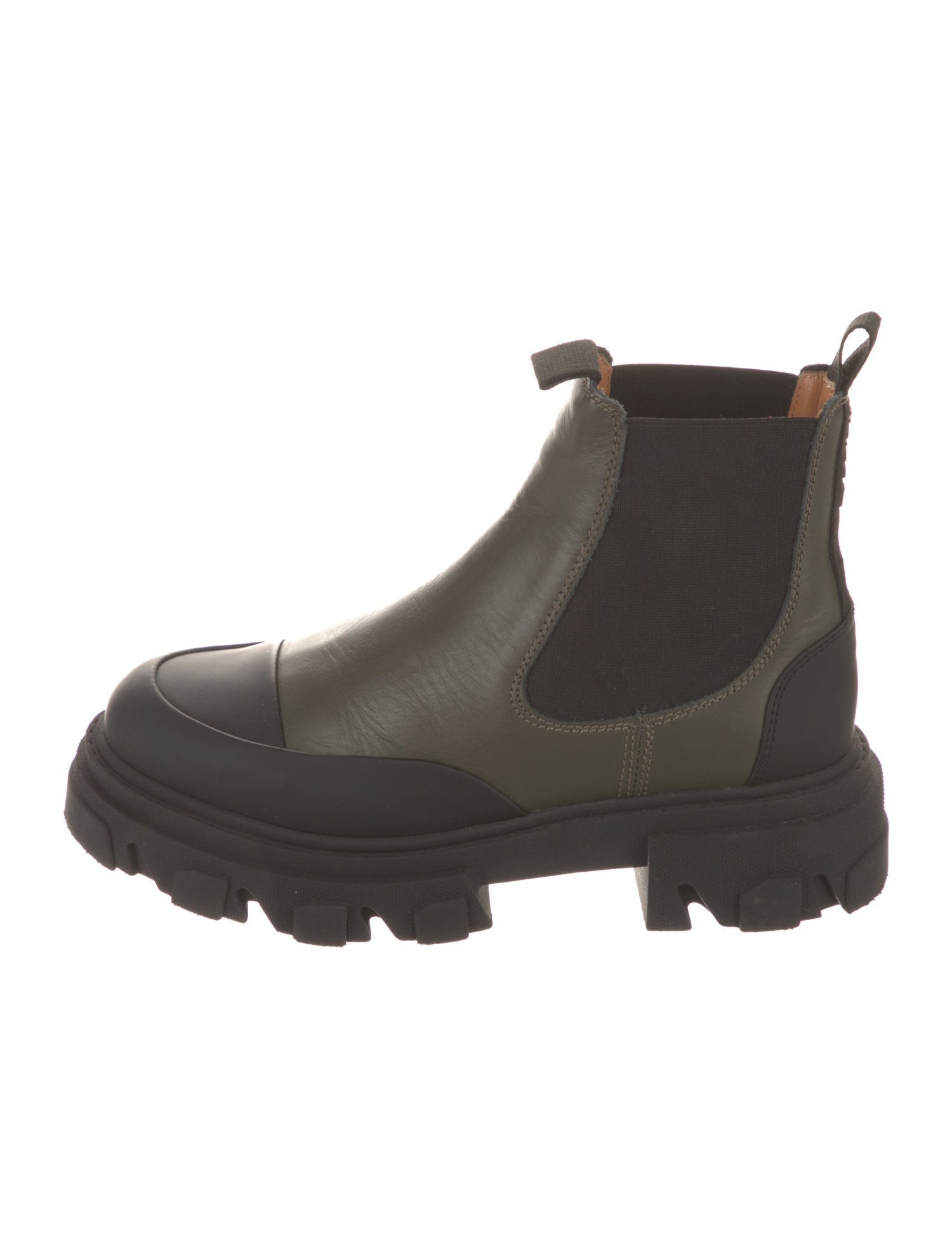 Ganni Leather Chelsea Boots