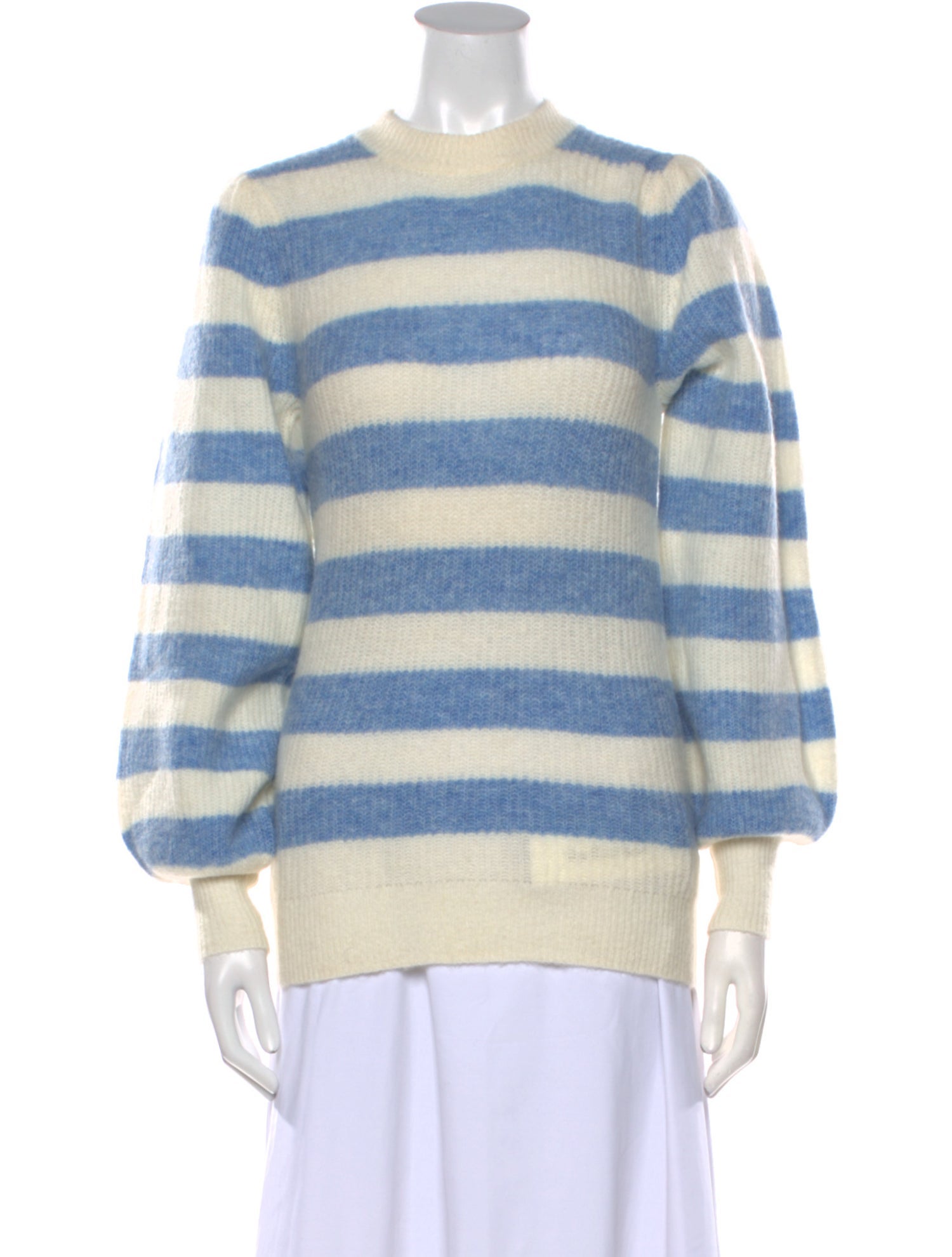 Ganni Striped Crew Neck Sweater