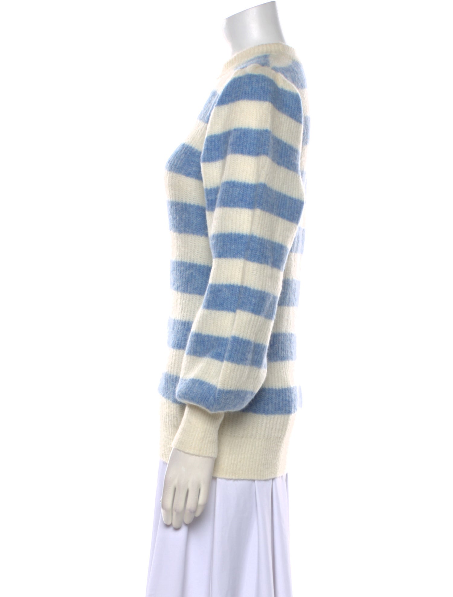Ganni Striped Crew Neck Sweater
