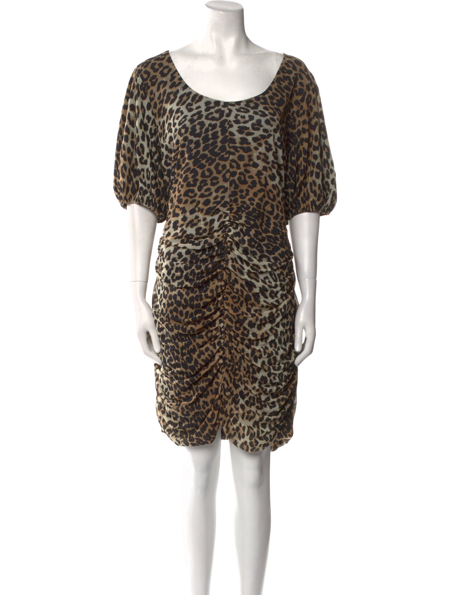 Ganni Animal Print Knee-Length Dress w/ Tags