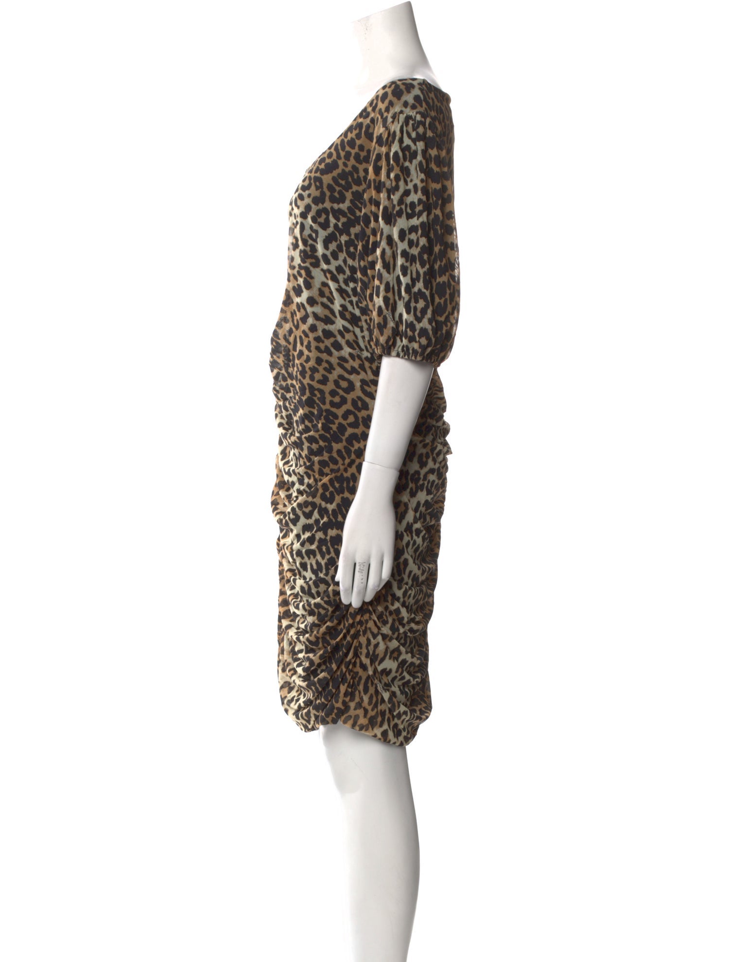 Ganni Animal Print Knee-Length Dress w/ Tags