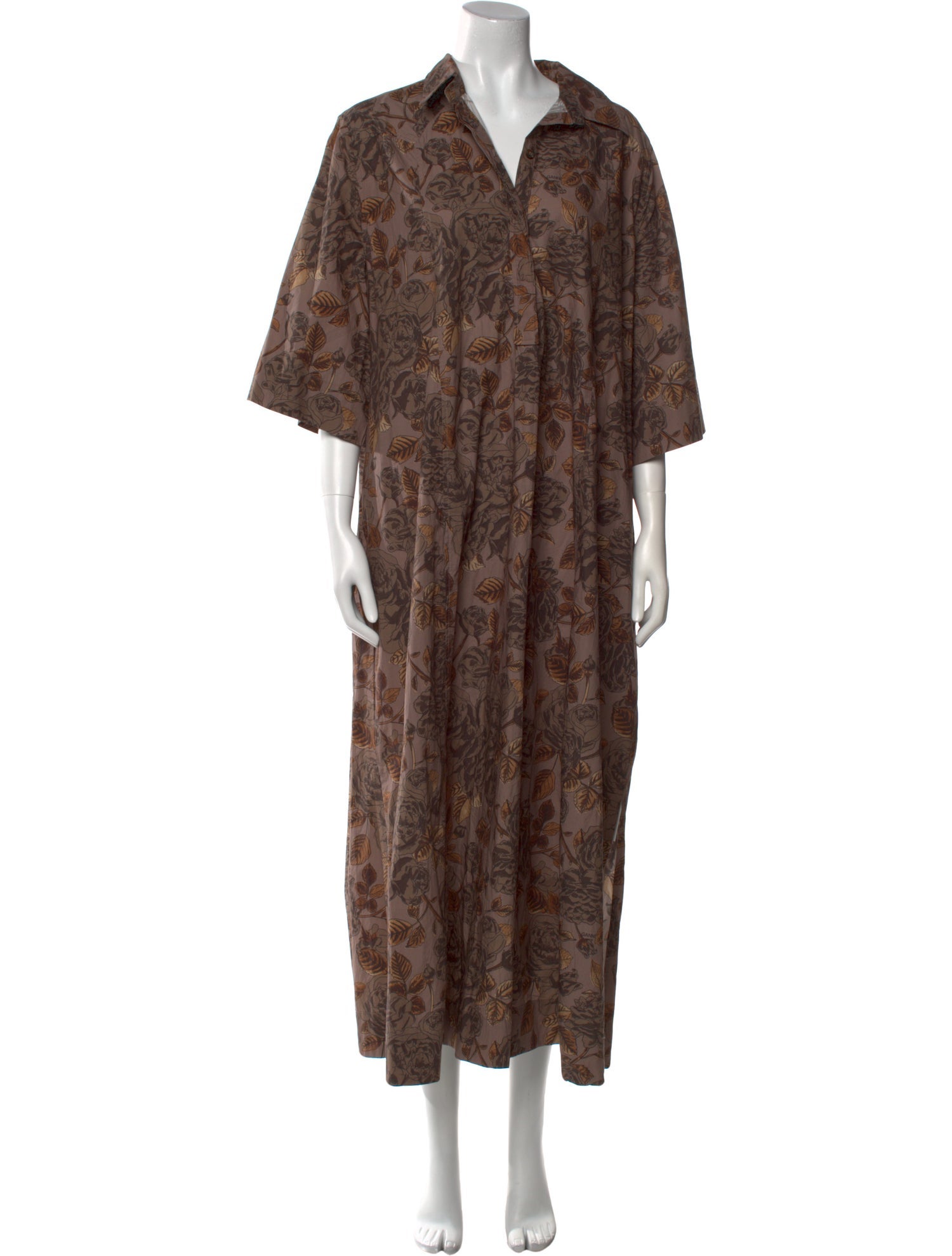 Ganni Printed Long Dress