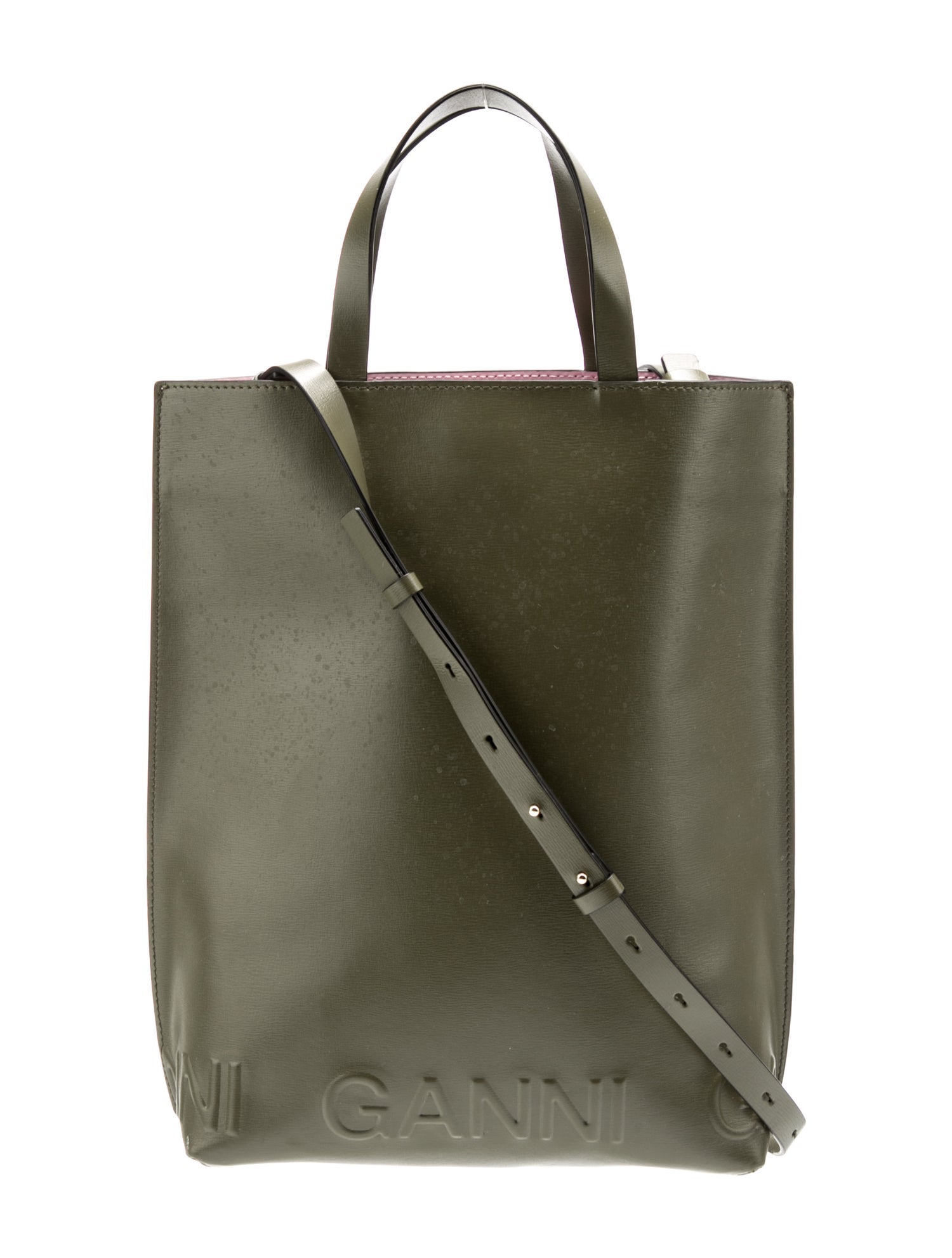 Ganni Leather Bucket Bag