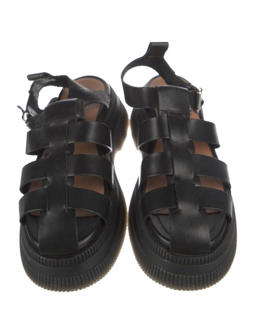 Ganni Leather Gladiator Sandals