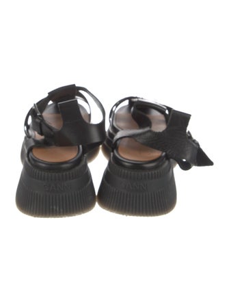 Ganni Leather Gladiator Sandals